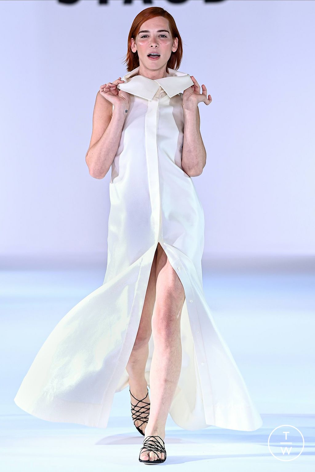 Fashion Week New York Spring/Summer 2024 look 19 de la collection Staud womenswear