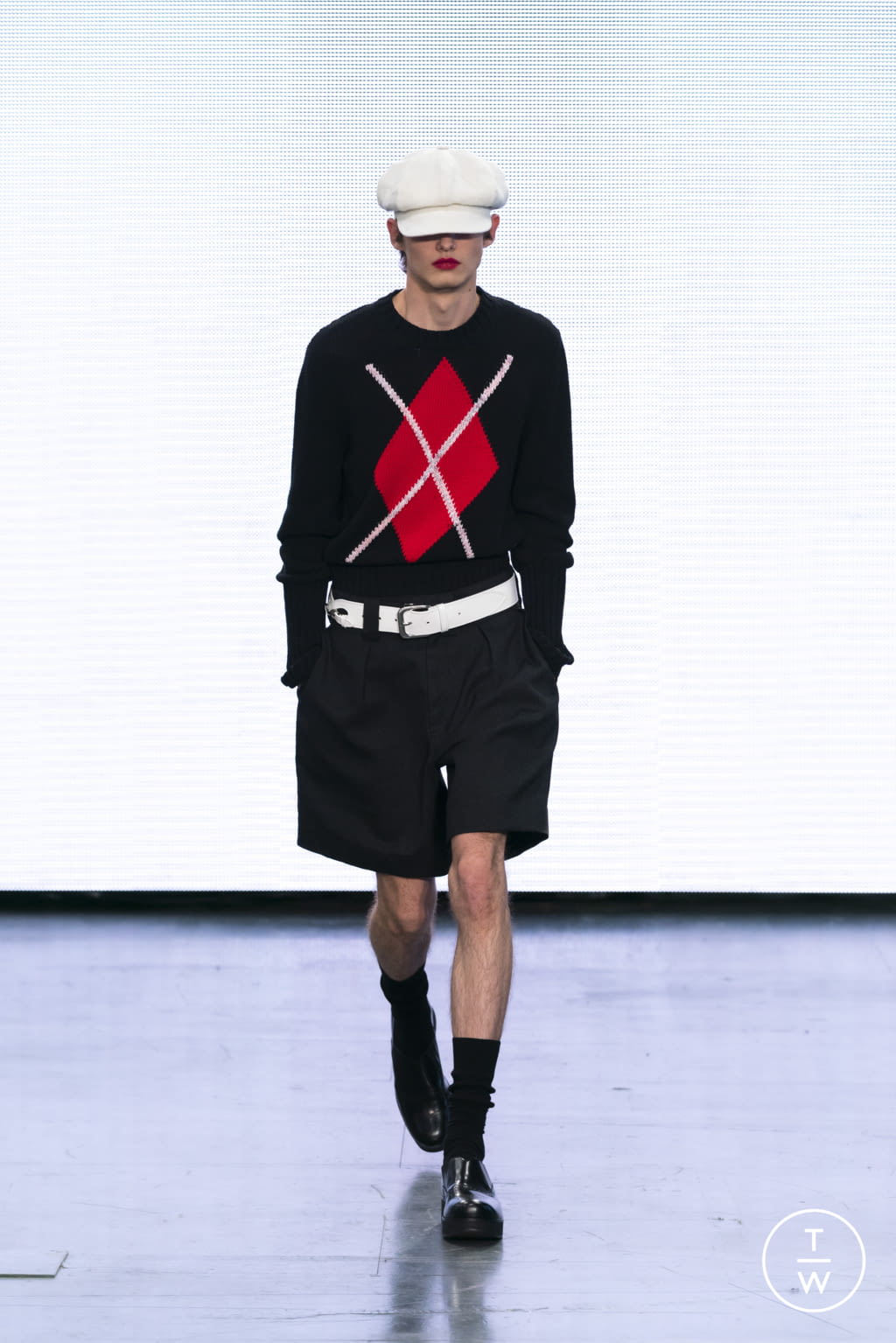 Fashion Week London Spring/Summer 2022 look 4 from the Stefan Cooke collection 男装