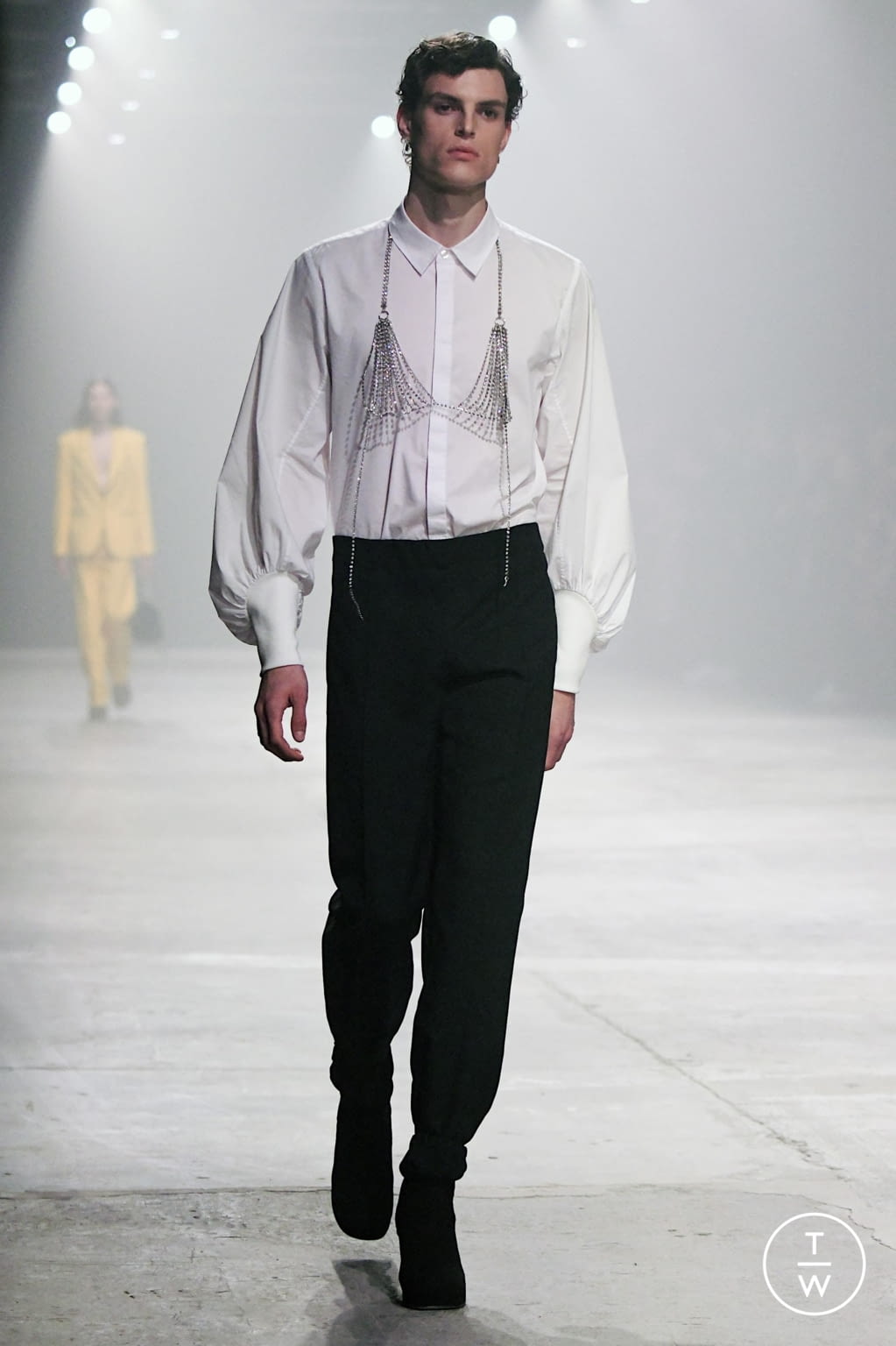 Fashion Week Florence - Pitti Fall/Winter 2020 look 47 from the Stefano Pilati for RANDOM IDENTITIES collection 男装