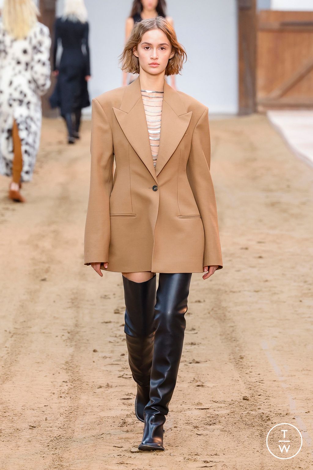Fashion Week Paris Fall/Winter 2023 look 13 from the Stella McCartney collection 女装