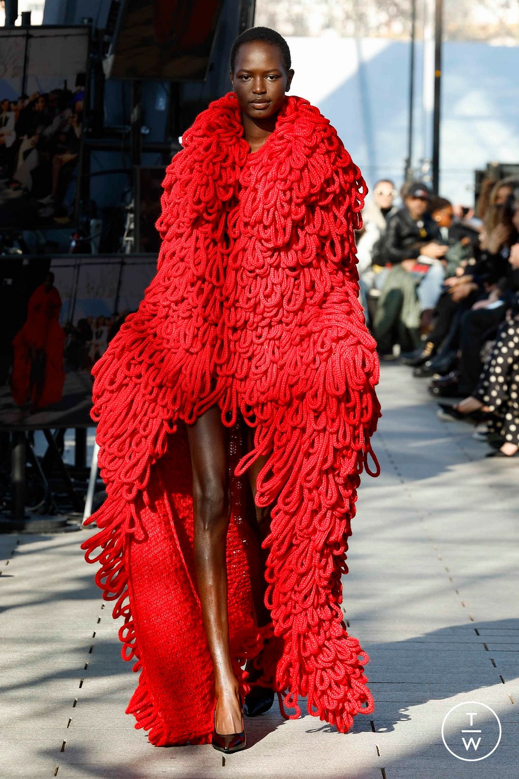 Fashion Week Paris Fall/Winter 2024 look 30 from the Stella McCartney collection womenswear