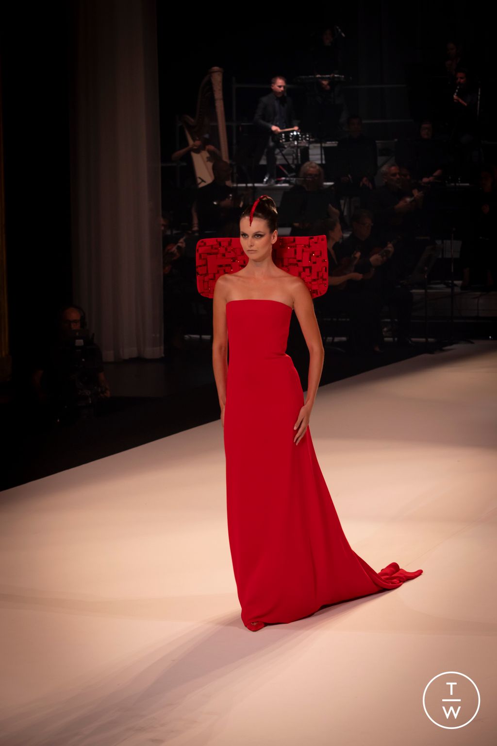Fashion Week Paris Fall/Winter 2025 look 19 from the Stephane Rolland collection couture