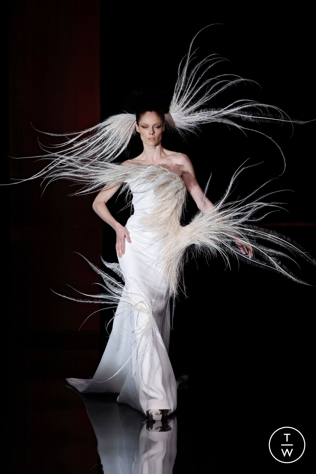 Fashion Week Paris Spring-Summer 2025 look 32 de la collection Stephane Rolland couture