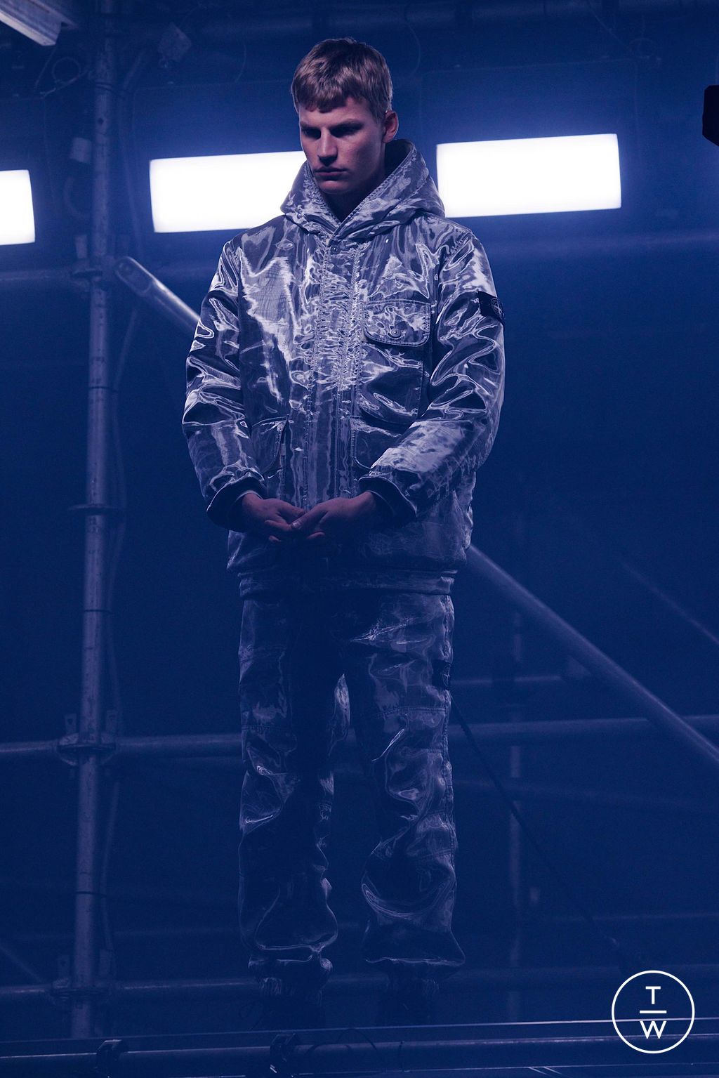 Fashion Week Milan Fall/Winter 2024 look 3 from the Stone Island collection menswear