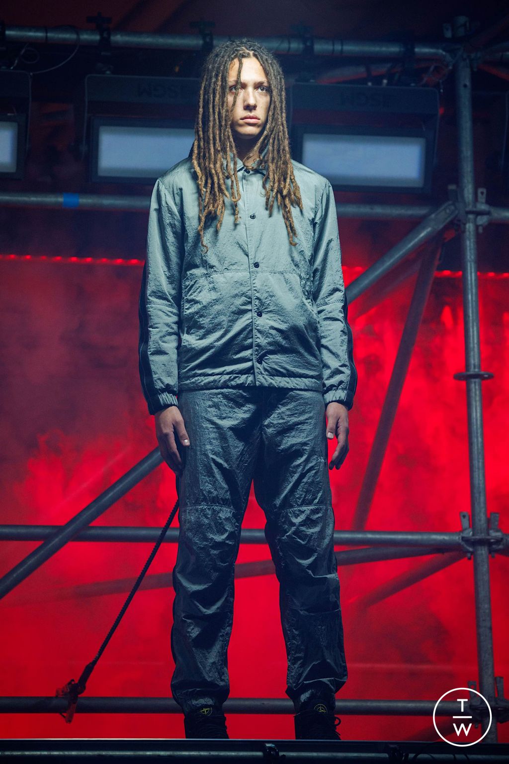 Fashion Week Milan Fall/Winter 2024 look 9 from the Stone Island collection menswear