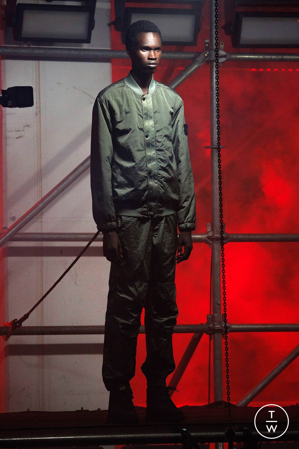 Fashion Week Milan Fall/Winter 2024 look 18 from the Stone Island collection menswear