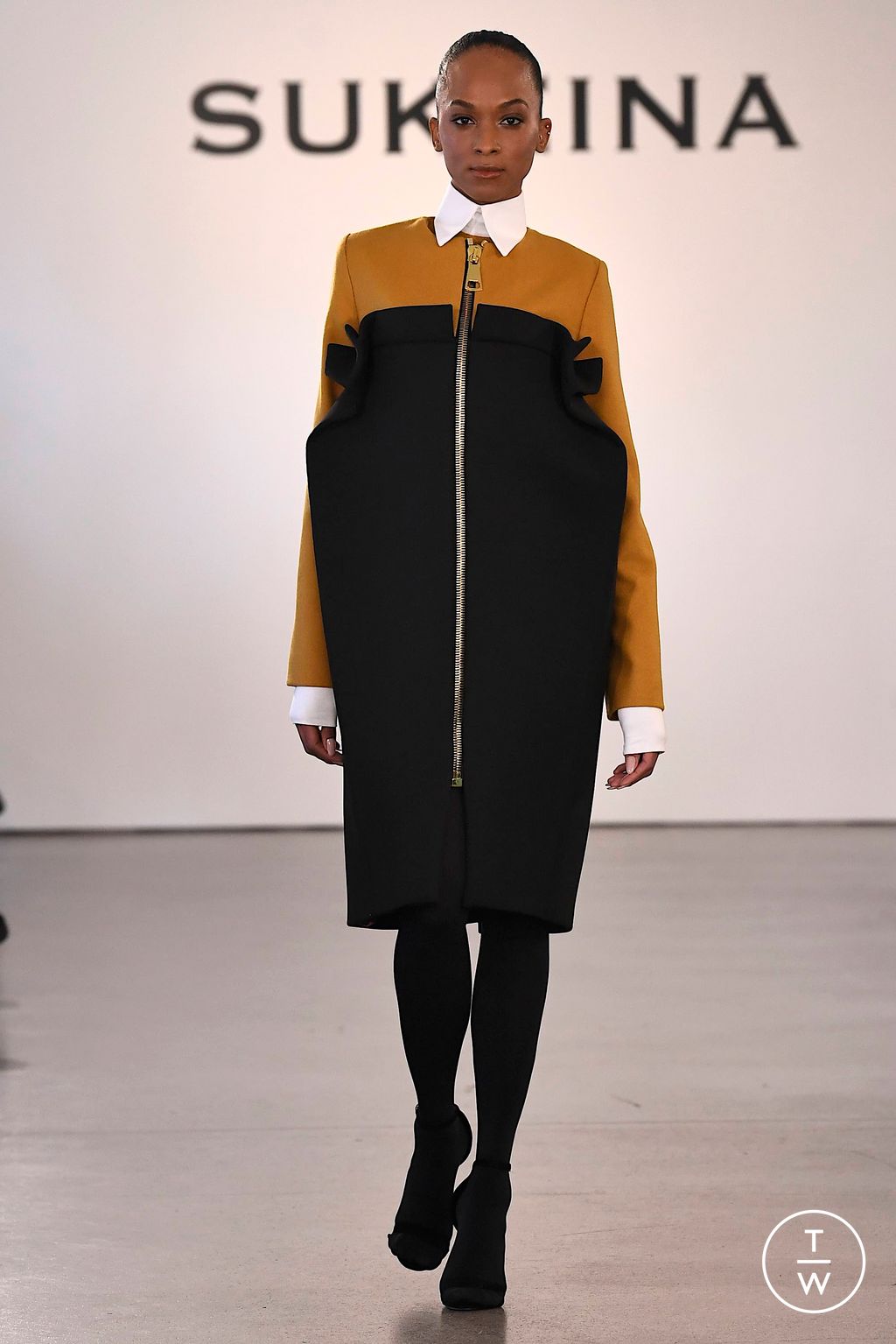 Fashion Week New York Fall/Winter 2023 look 1 from the Sukeina collection womenswear