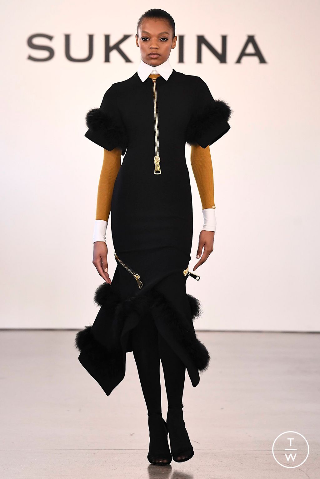 Fashion Week New York Fall/Winter 2023 look 3 de la collection Sukeina womenswear