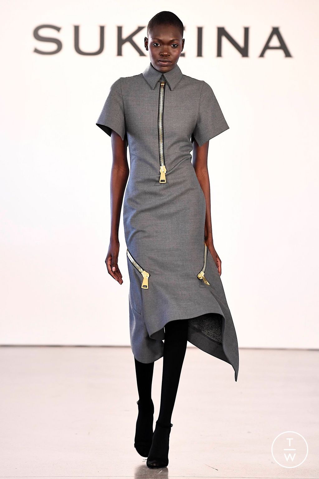 Fashion Week New York Fall/Winter 2023 look 4 de la collection Sukeina womenswear