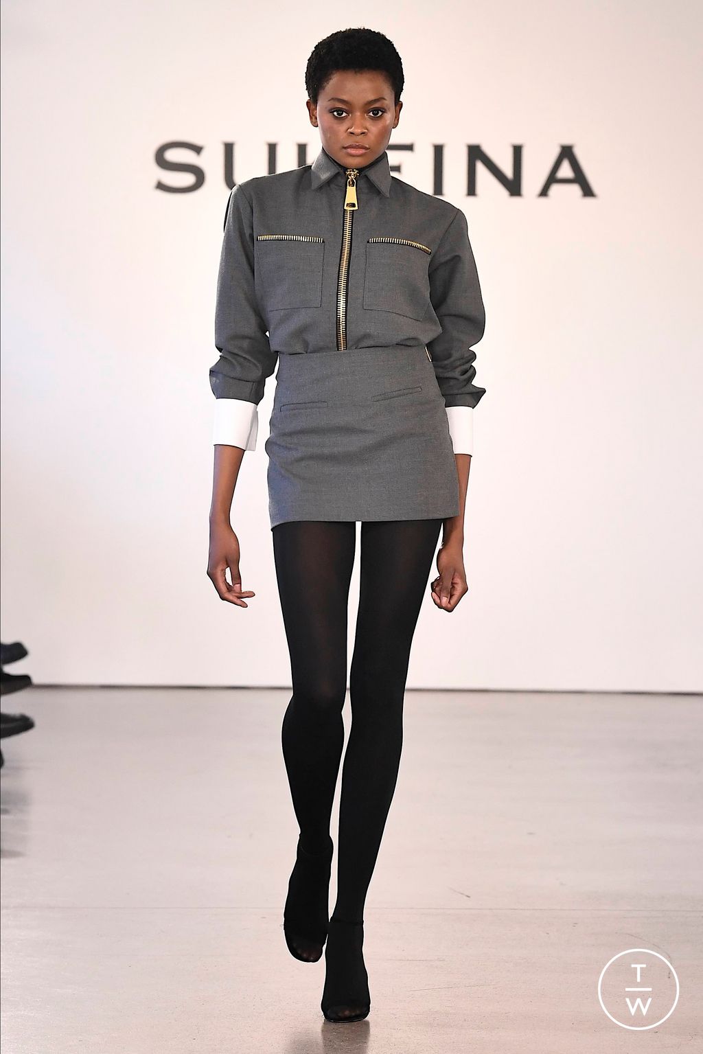 Fashion Week New York Fall/Winter 2023 look 6 from the Sukeina collection womenswear