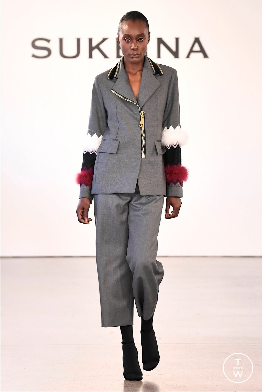 Fashion Week New York Fall/Winter 2023 look 16 from the Sukeina collection 女装