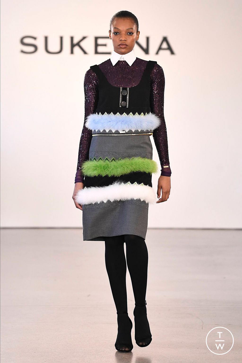 Fashion Week New York Fall/Winter 2023 look 22 de la collection Sukeina womenswear