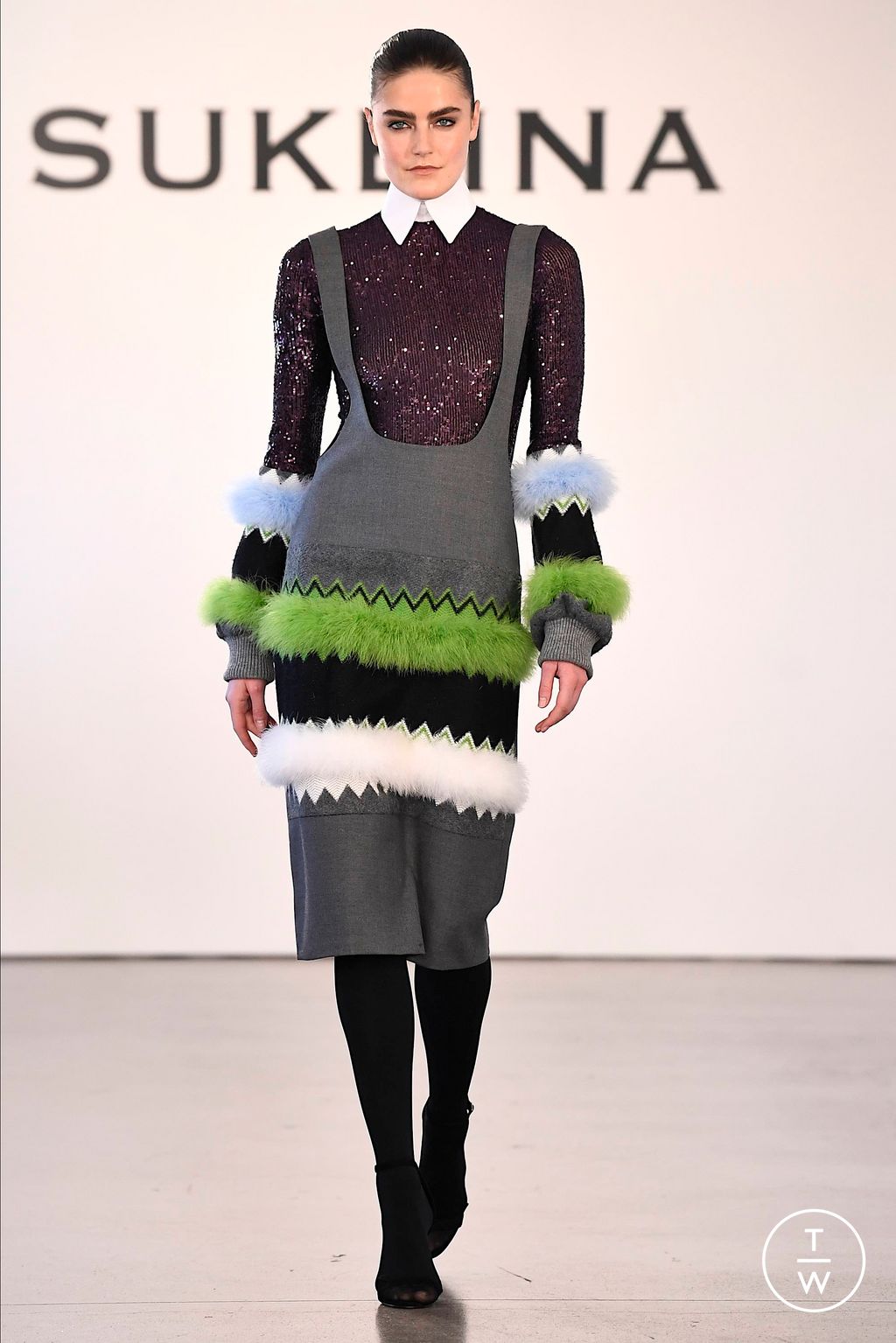 Fashion Week New York Fall/Winter 2023 look 24 de la collection Sukeina womenswear