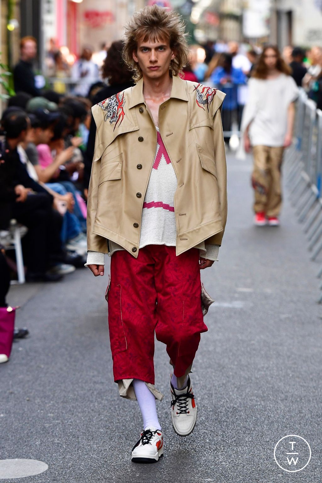 Fashion Week Paris Spring/Summer 2024 look 6 from the Sulvam collection menswear