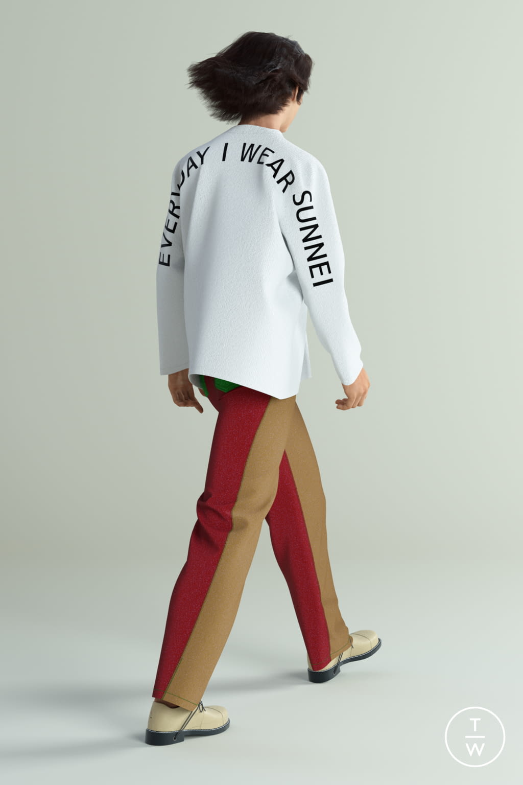 Fashion Week Milan Spring/Summer 2022 look 17 de la collection Sunnei menswear