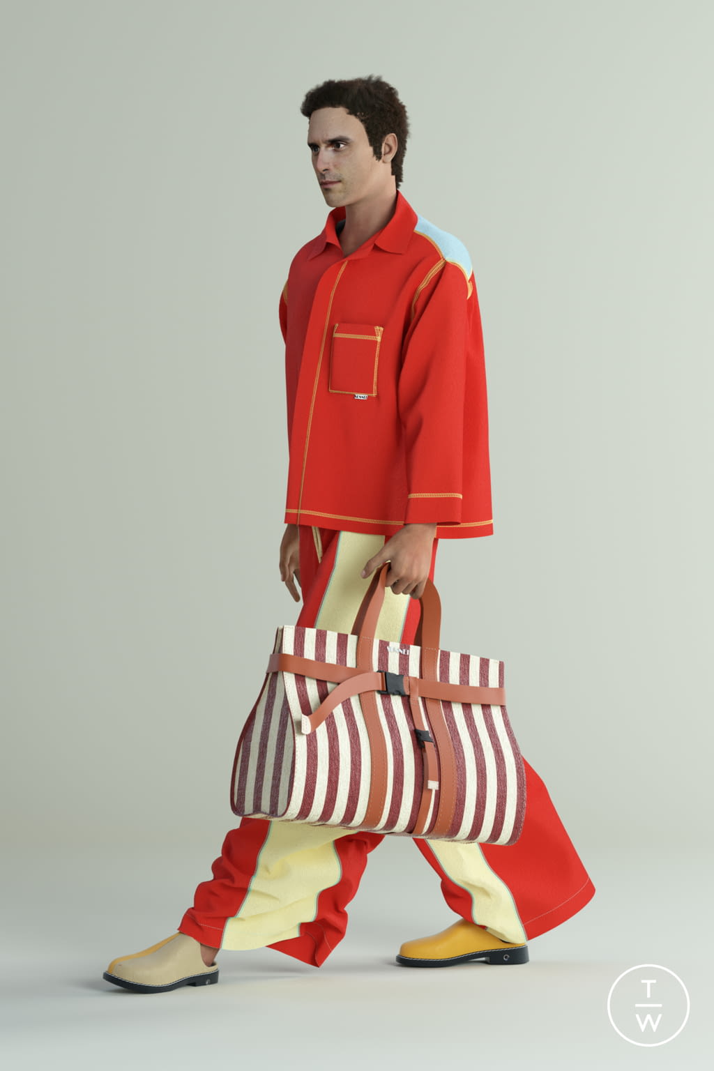 Fashion Week Milan Spring/Summer 2022 look 27 de la collection Sunnei menswear
