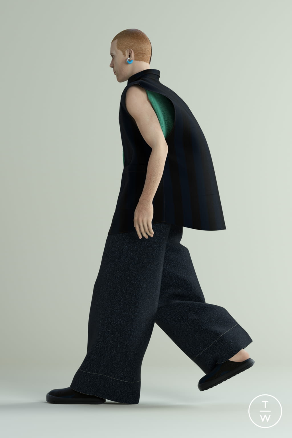 Fashion Week Milan Spring/Summer 2022 look 5 de la collection Sunnei menswear