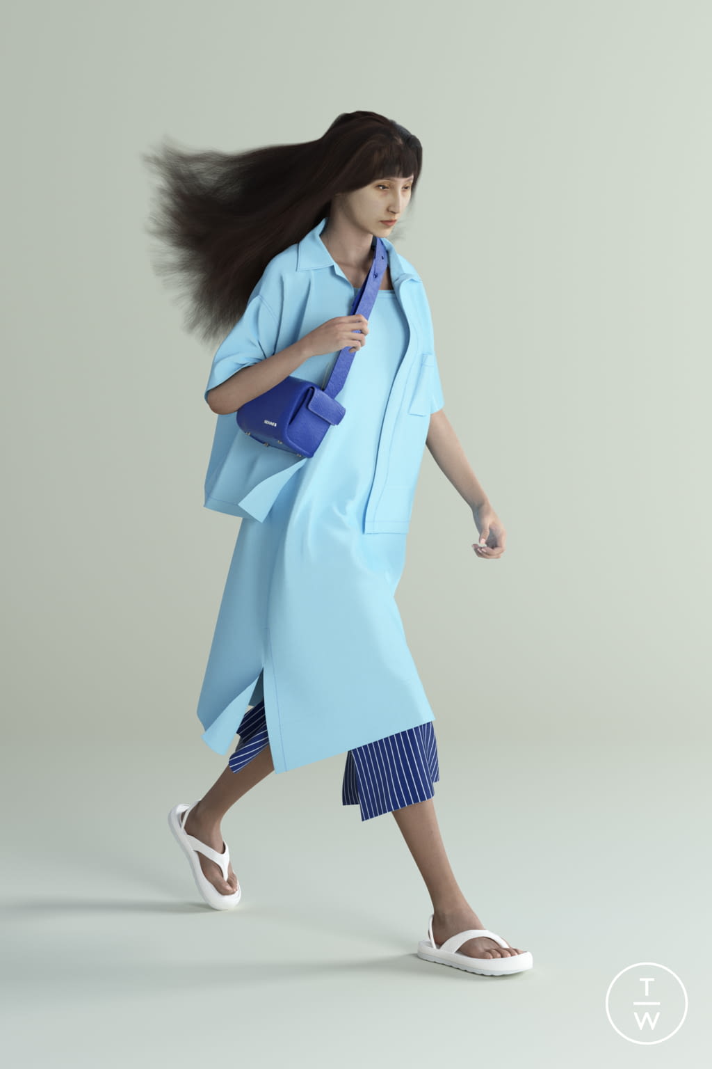 Fashion Week Milan Spring/Summer 2022 look 7 de la collection Sunnei menswear