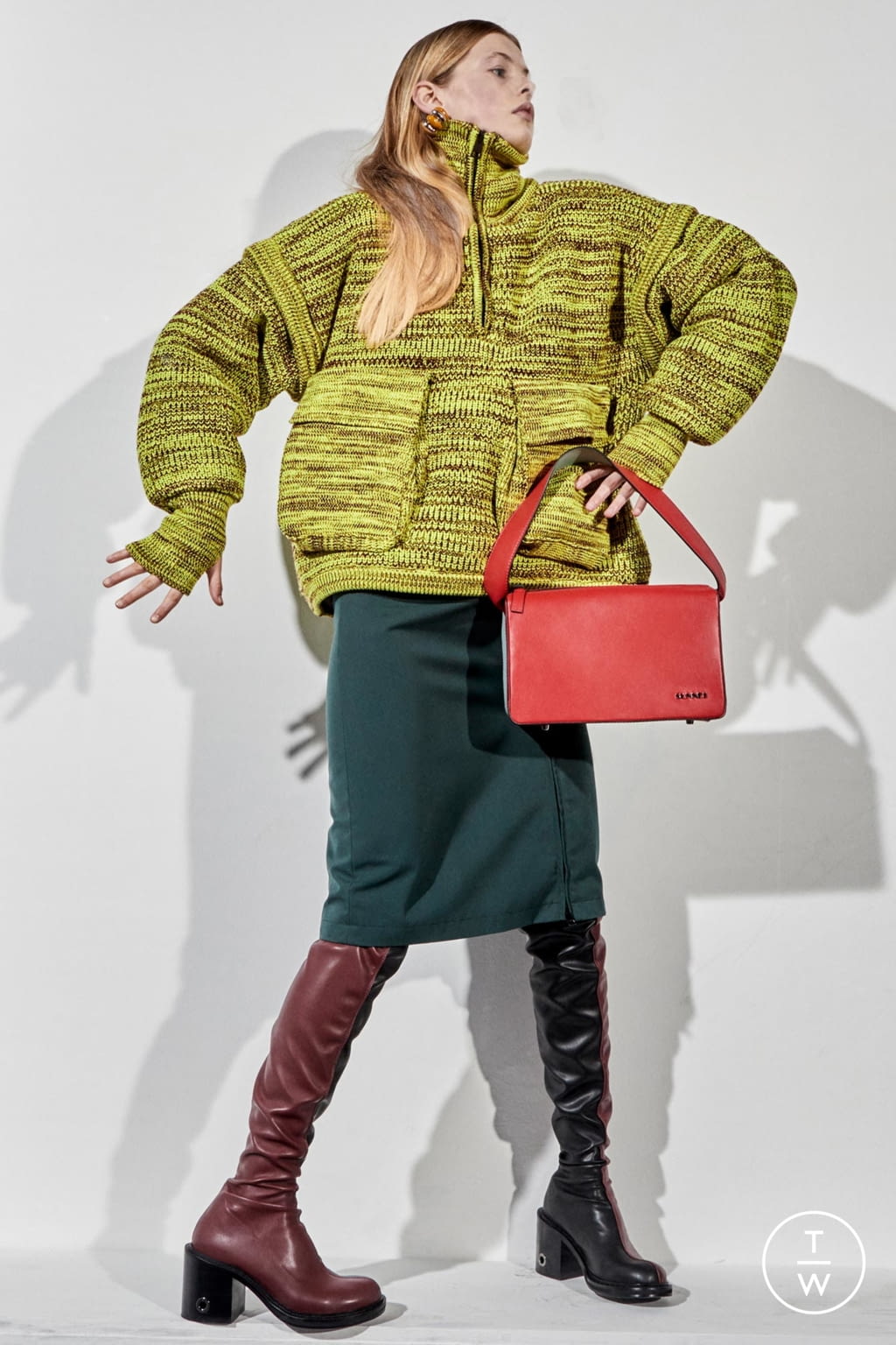 Fashion Week Milan Fall/Winter 2021 look 5 de la collection Sunnei womenswear