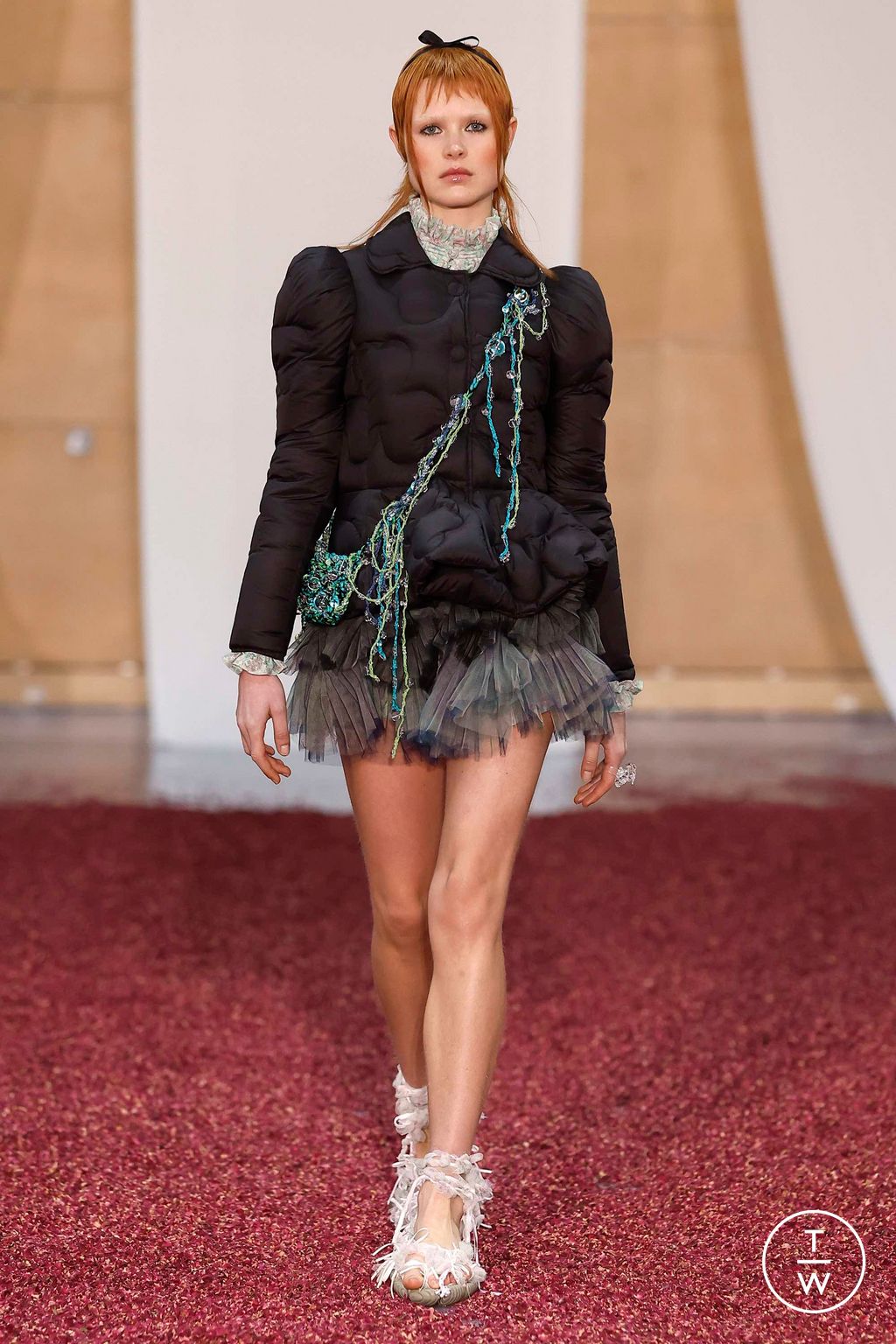 Fashion Week London Fall/Winter 2023 look 7 from the Susan Fang collection womenswear