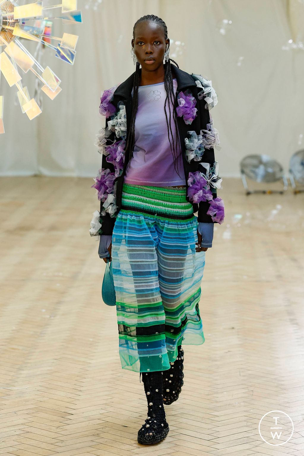 Fashion Week London Fall/Winter 2024 look 11 from the Susan Fang collection 女装