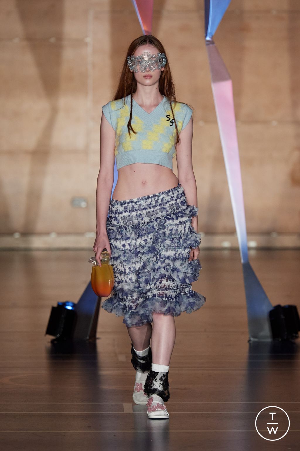 Fashion Week London Spring/Summer 2024 look 5 from the Susan Fang collection womenswear