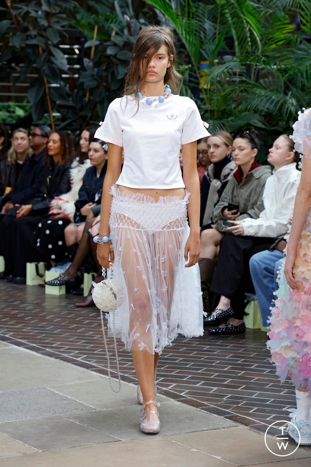 Fashion Week London Spring/Summer 2026 look 7 from the Susan Fang collection womenswear