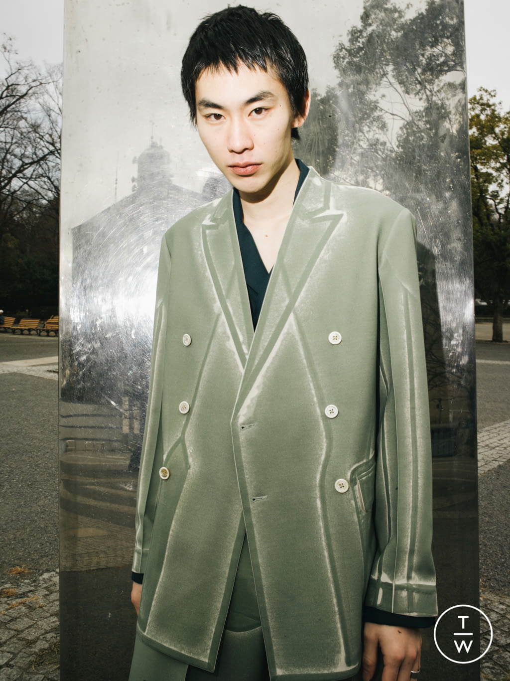 Fashion Week Paris Fall/Winter 2021 look 28 from the TAAKK collection 男装