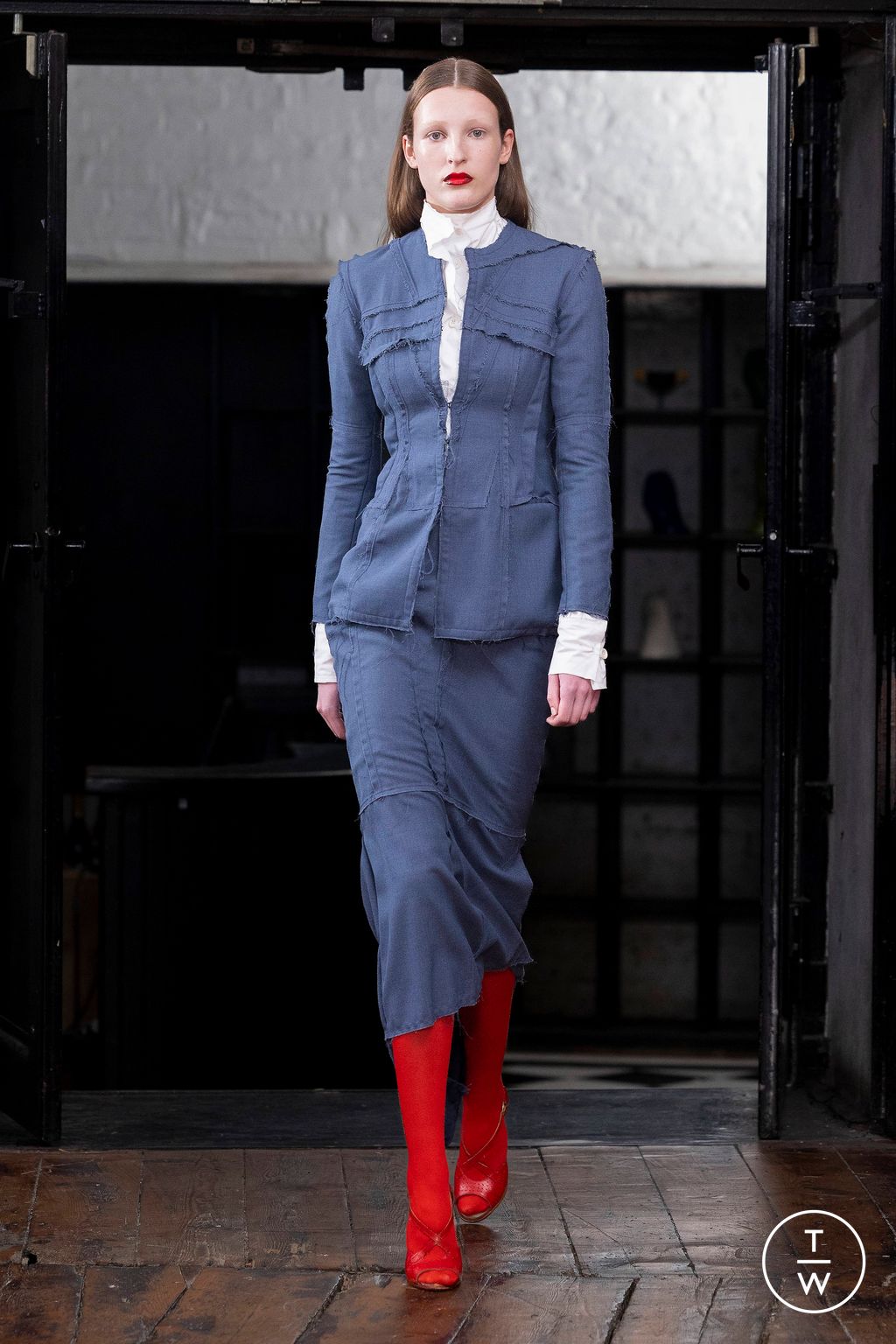Fashion Week London Fall/Winter 2023 look 3 from the Talia Byre collection 女装