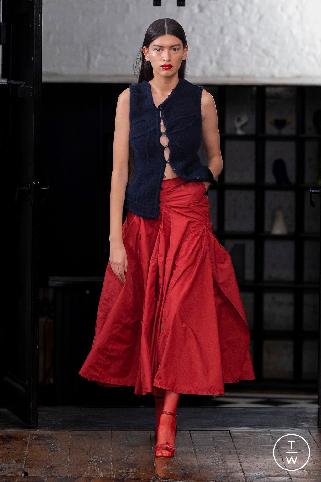Fashion Week London Fall/Winter 2023 look 4 de la collection Talia Byre womenswear