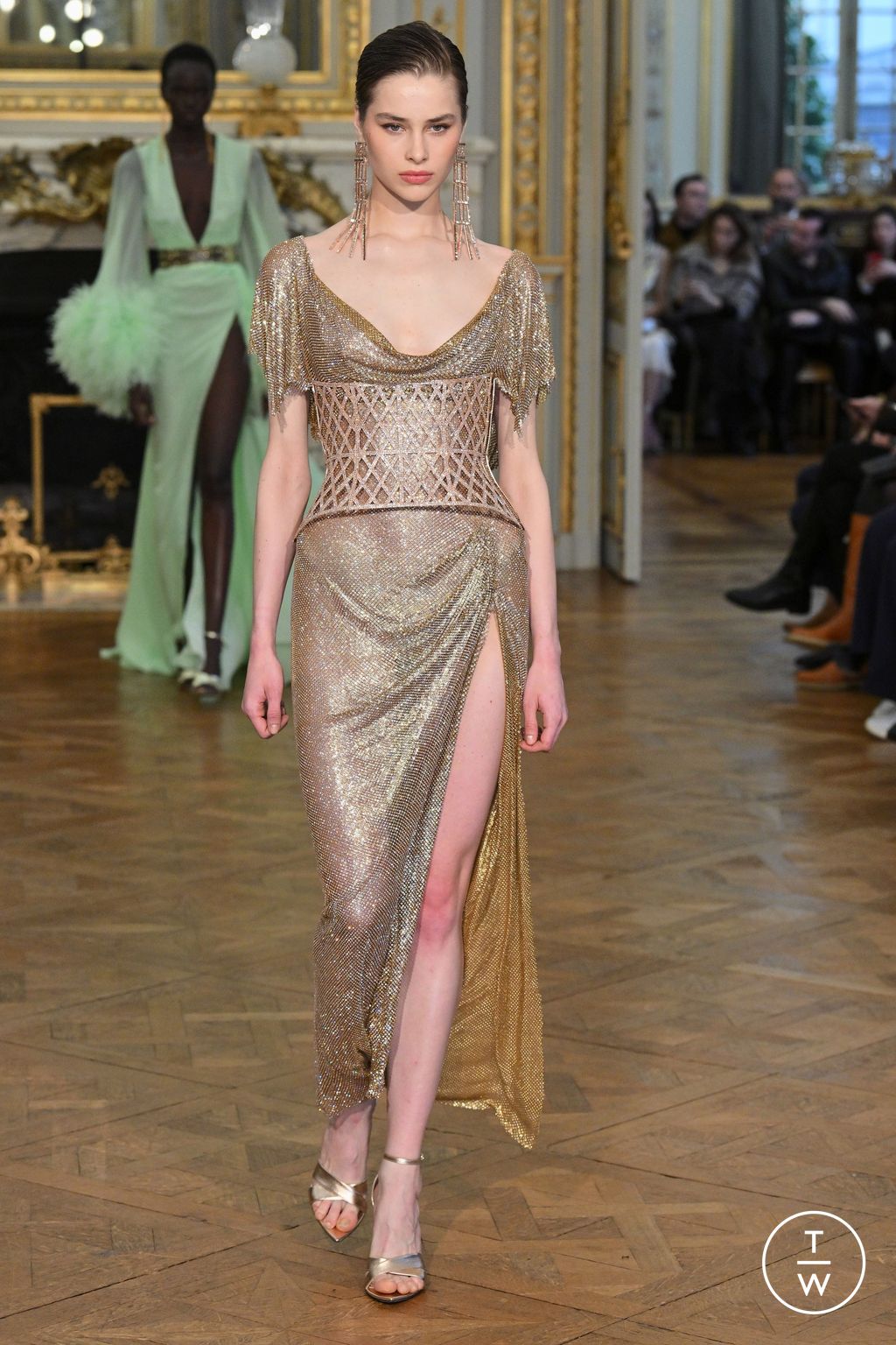 Fashion Week Paris Spring/Summer 2024 look 11 from the Tamara Ralph collection couture