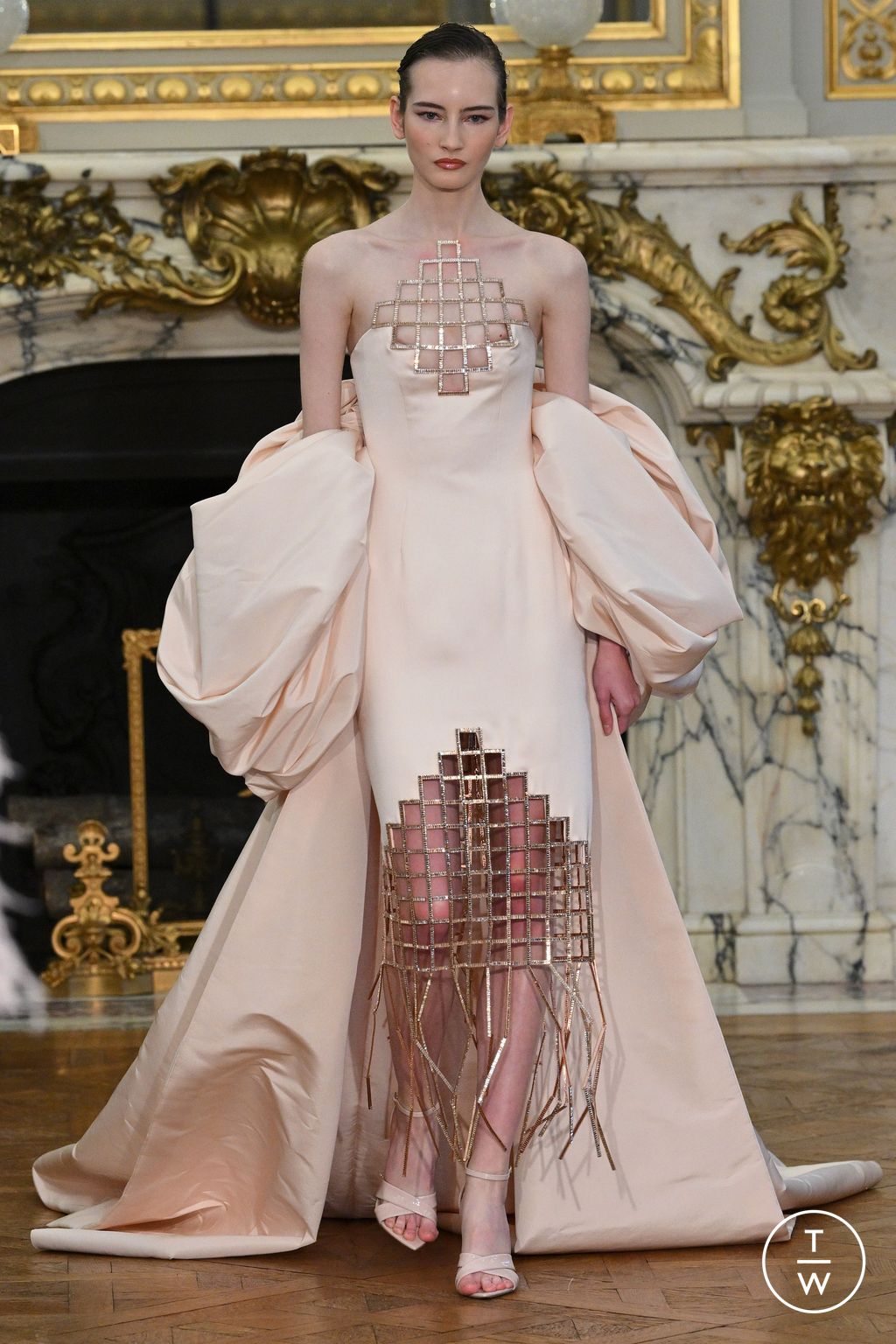 Fashion Week Paris Spring/Summer 2024 look 20 from the Tamara Ralph collection couture