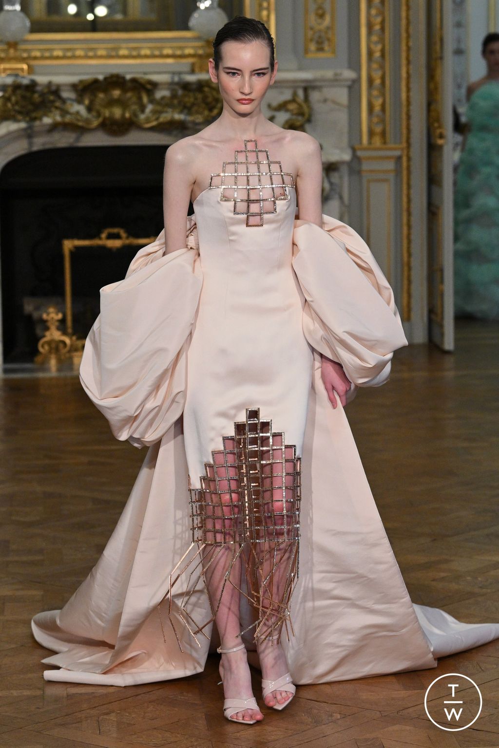 Fashion Week Paris Spring/Summer 2024 look 21 from the Tamara Ralph collection couture
