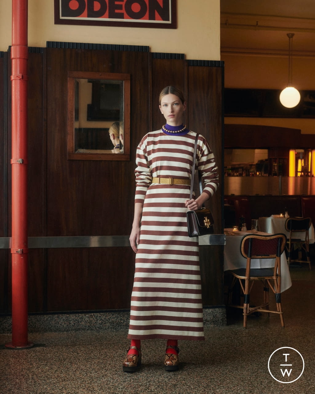 Fashion Week New York Fall/Winter 2021 look 4 from the Tory Burch collection womenswear