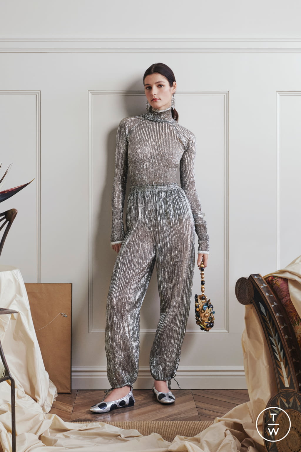 Fashion Week New York Resort 2022 look 10 de la collection Tory Burch womenswear