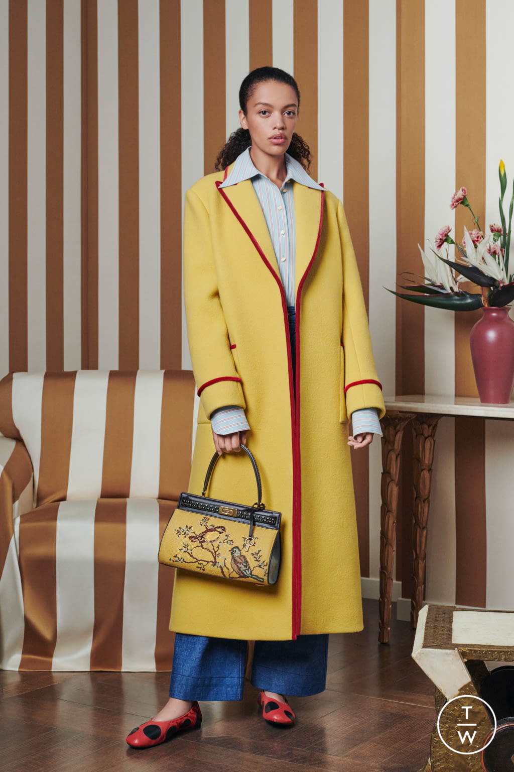 Fashion Week New York Resort 2022 look 14 from the Tory Burch collection womenswear