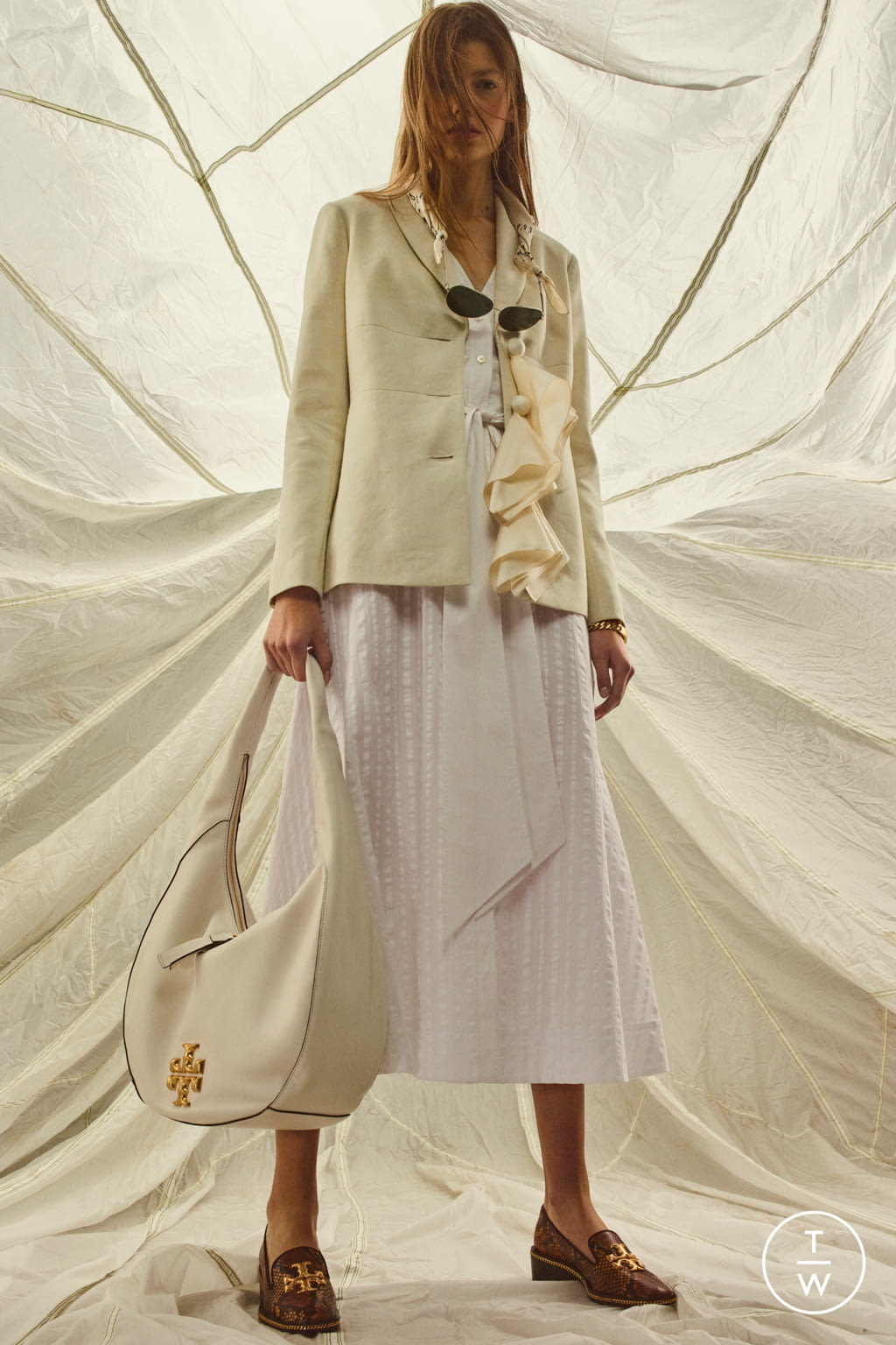 Fashion Week New York Pre-Fall 2020 look 13 from the Tory Burch collection womenswear