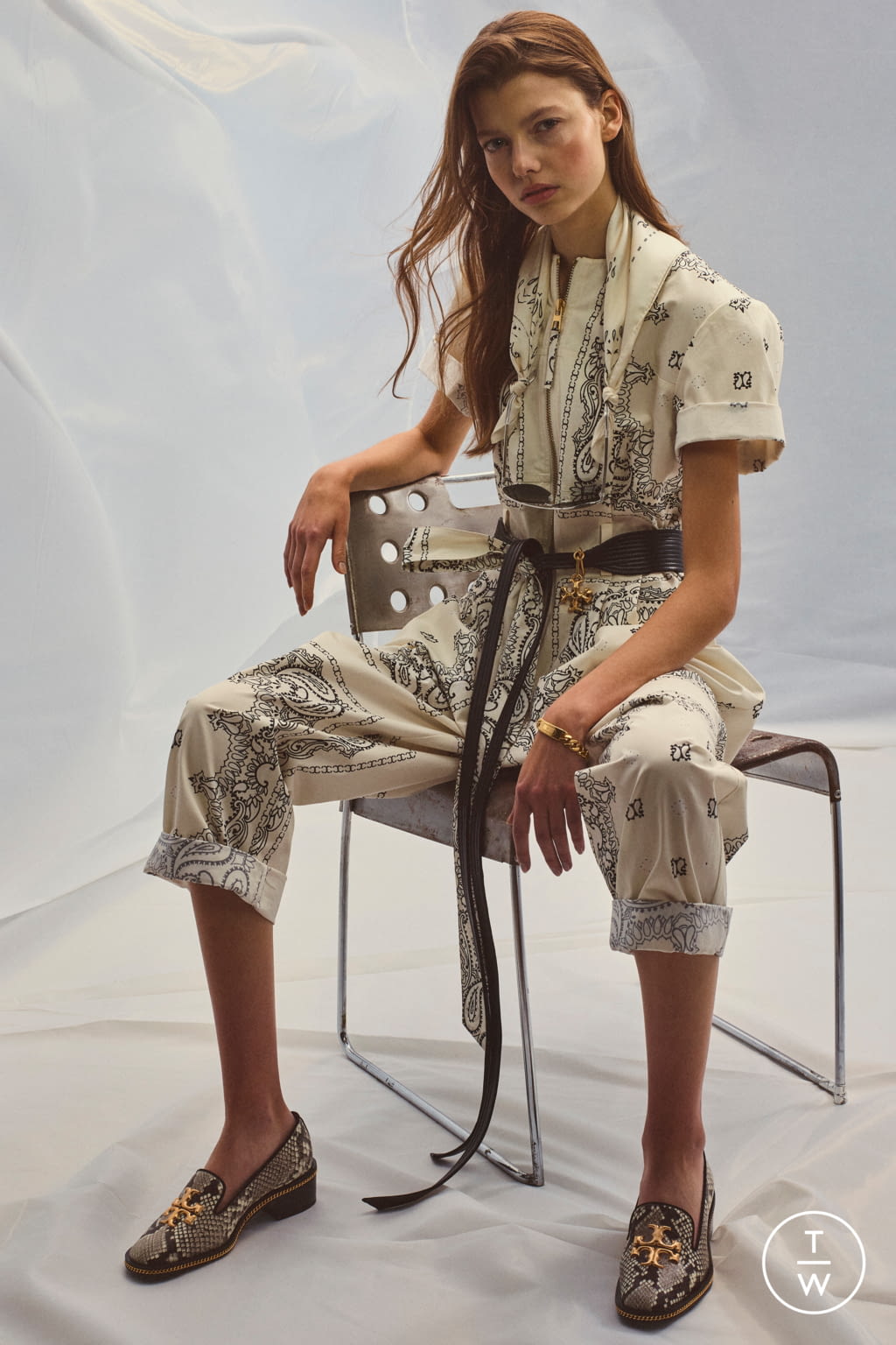 Fashion Week New York Pre-Fall 2020 look 14 from the Tory Burch collection womenswear
