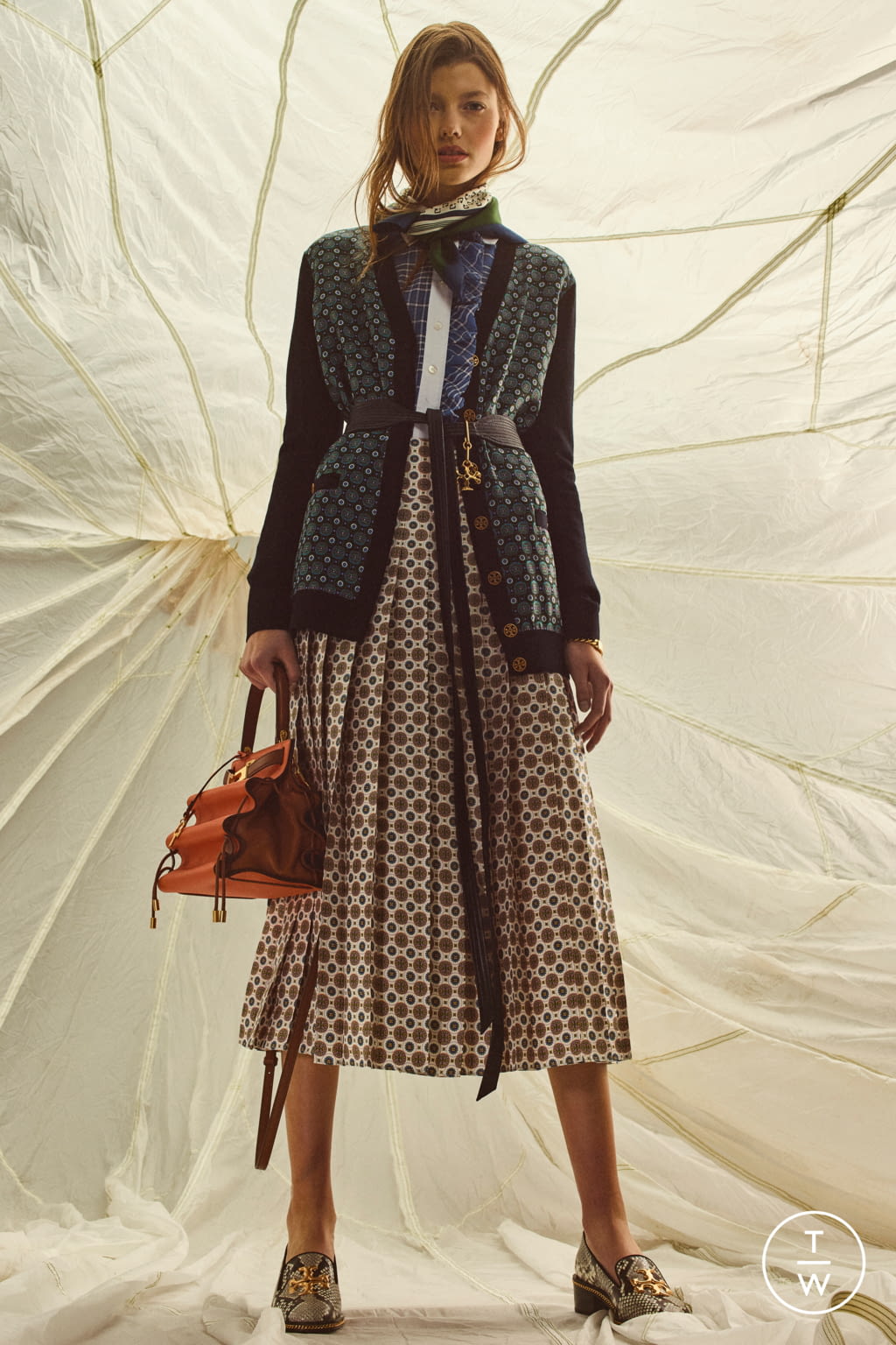 Fashion Week New York Pre-Fall 2020 look 15 from the Tory Burch collection womenswear