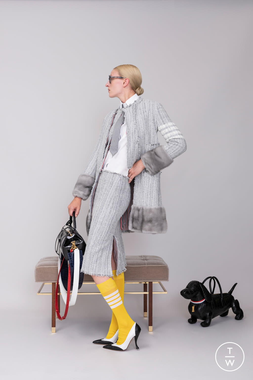 Fashion Week Paris Resort 2019 look 1 from the Thom Browne collection womenswear