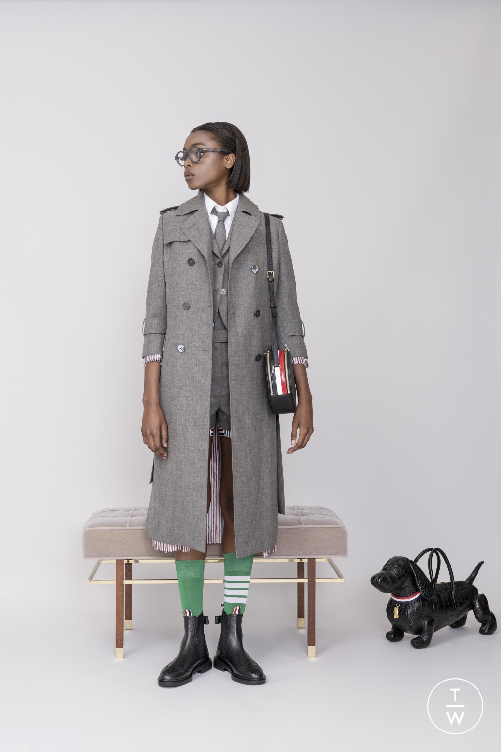 Fashion Week Paris Resort 2019 look 2 from the Thom Browne collection womenswear