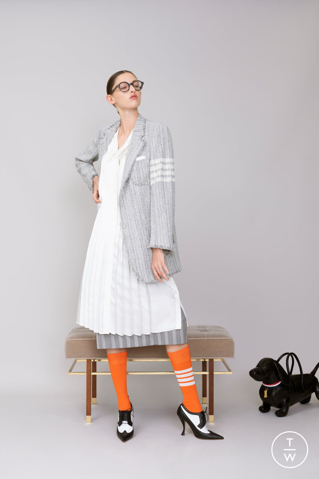 Fashion Week Paris Resort 2019 look 5 from the Thom Browne collection womenswear