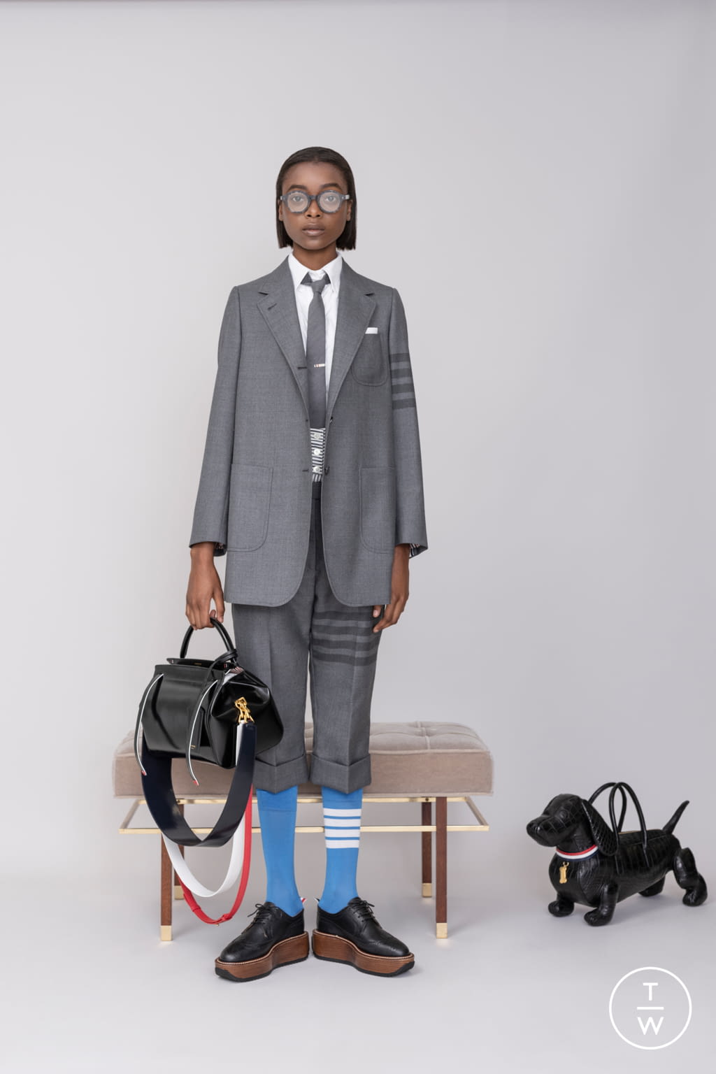 Fashion Week Paris Resort 2019 look 6 from the Thom Browne collection womenswear