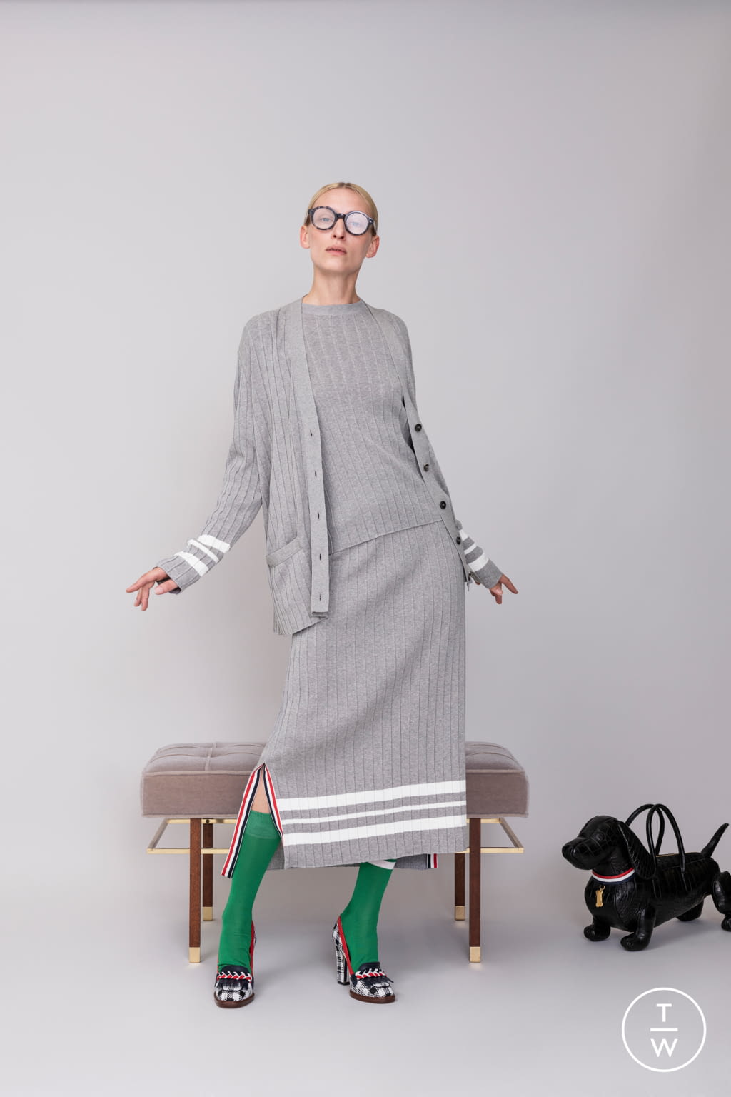 Fashion Week Paris Resort 2019 look 8 from the Thom Browne collection womenswear
