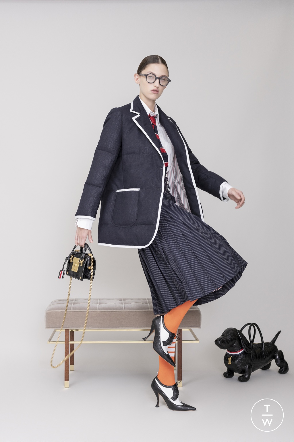 Fashion Week Paris Resort 2019 look 11 from the Thom Browne collection womenswear