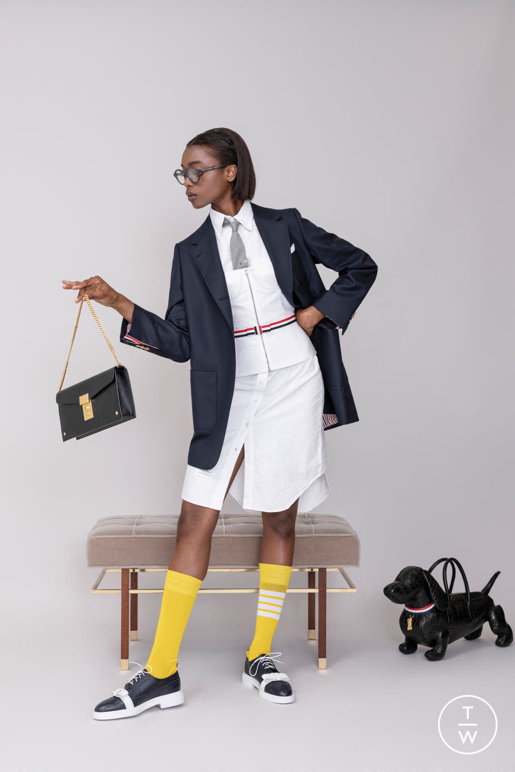 Fashion Week Paris Resort 2019 look 12 from the Thom Browne collection womenswear