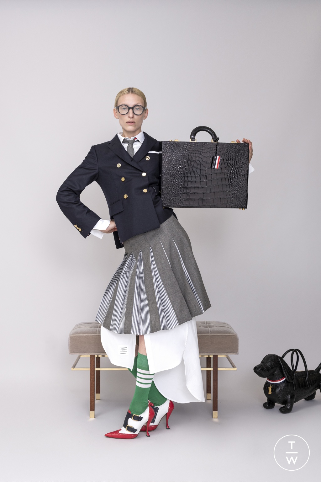 Fashion Week Paris Resort 2019 look 13 from the Thom Browne collection womenswear