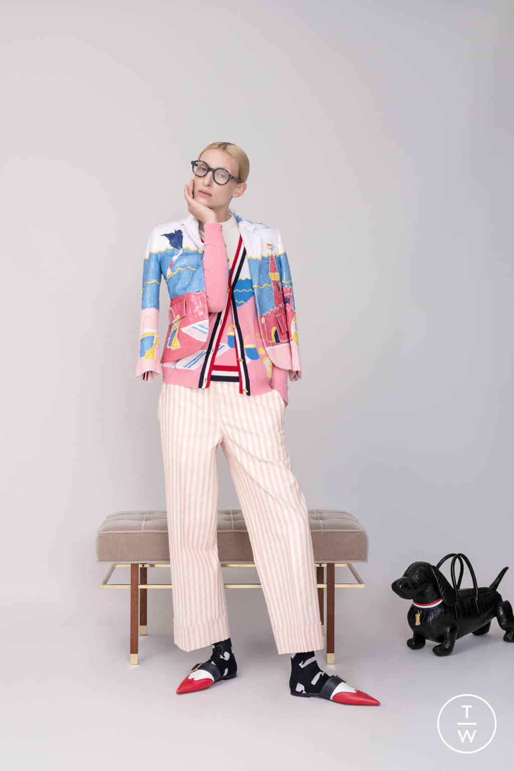 Fashion Week Paris Resort 2019 look 19 from the Thom Browne collection womenswear