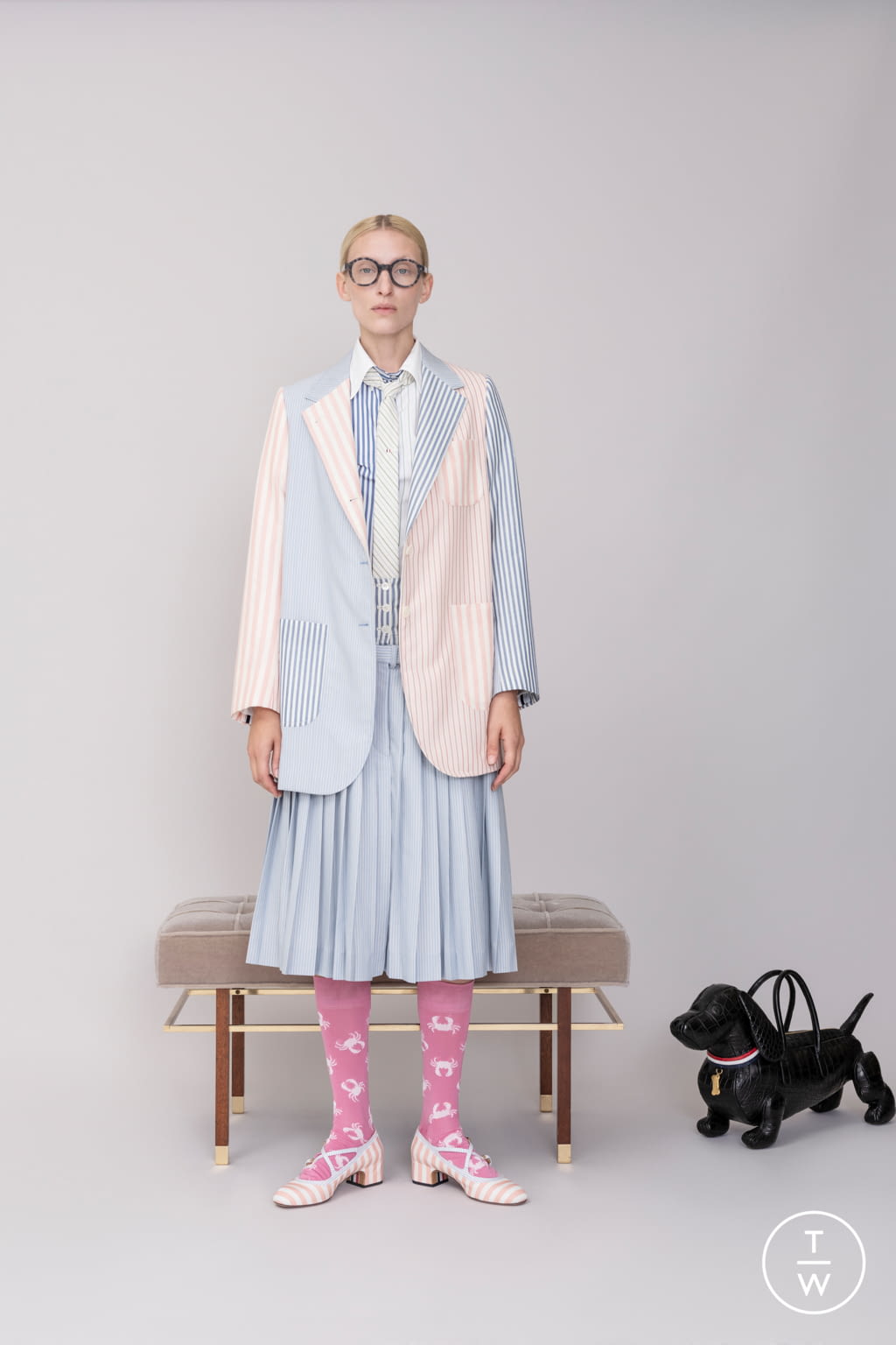 Fashion Week Paris Resort 2019 look 21 from the Thom Browne collection womenswear