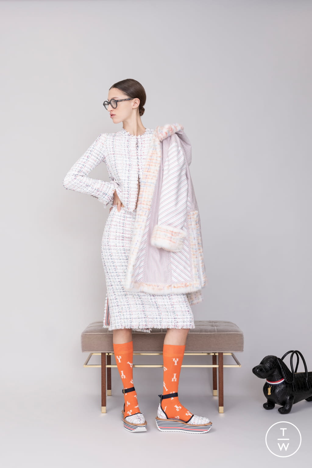 Fashion Week Paris Resort 2019 look 23 from the Thom Browne collection 女装